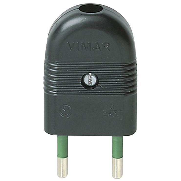 Vimar SICURY 2P 10A Axial Plug, Italian Standard S10, 250V — Quality Boat Parts