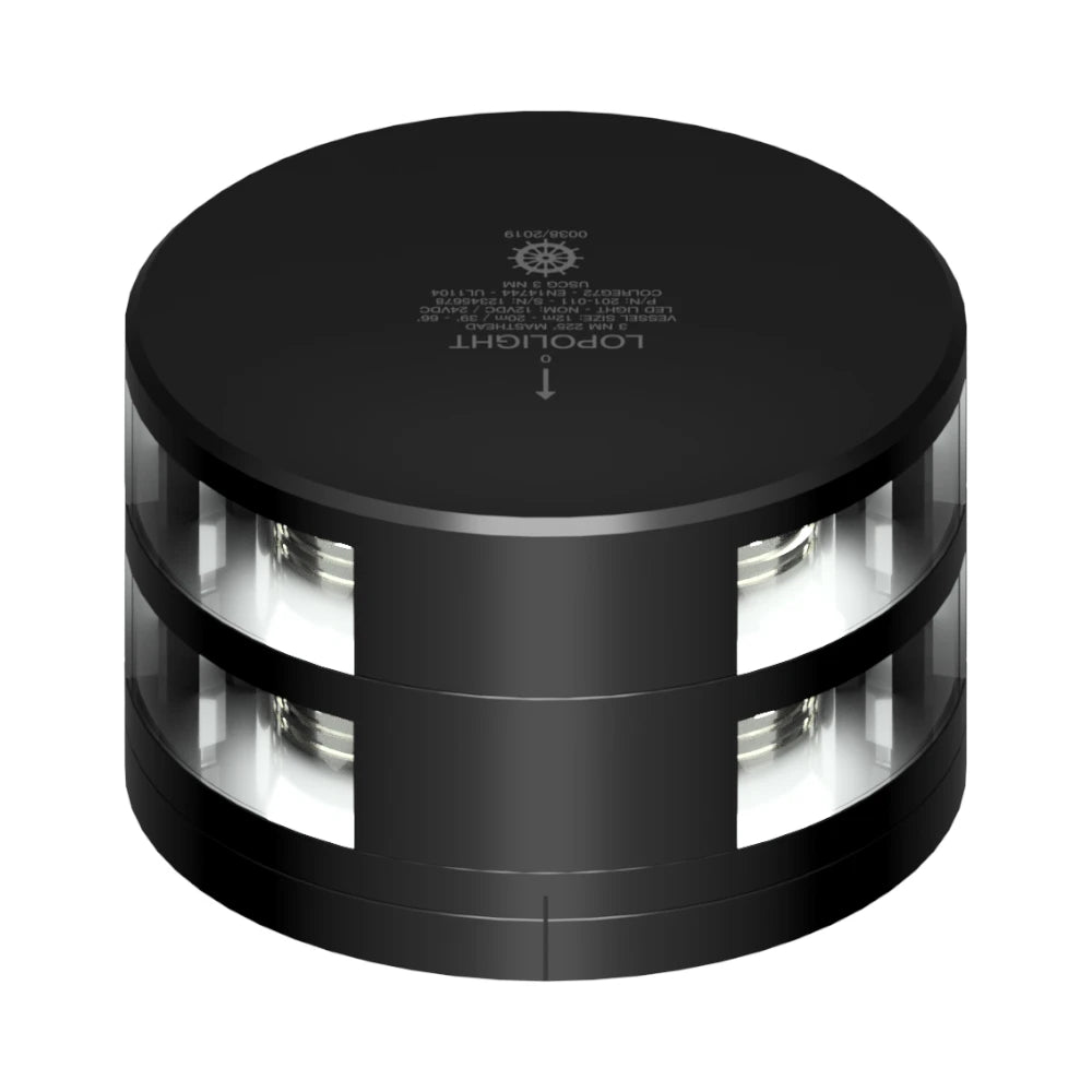 Lopolight 201-011 Masthead Light, 3nm, Horizontal Mount, FB Flat Base — Quality Boat Parts