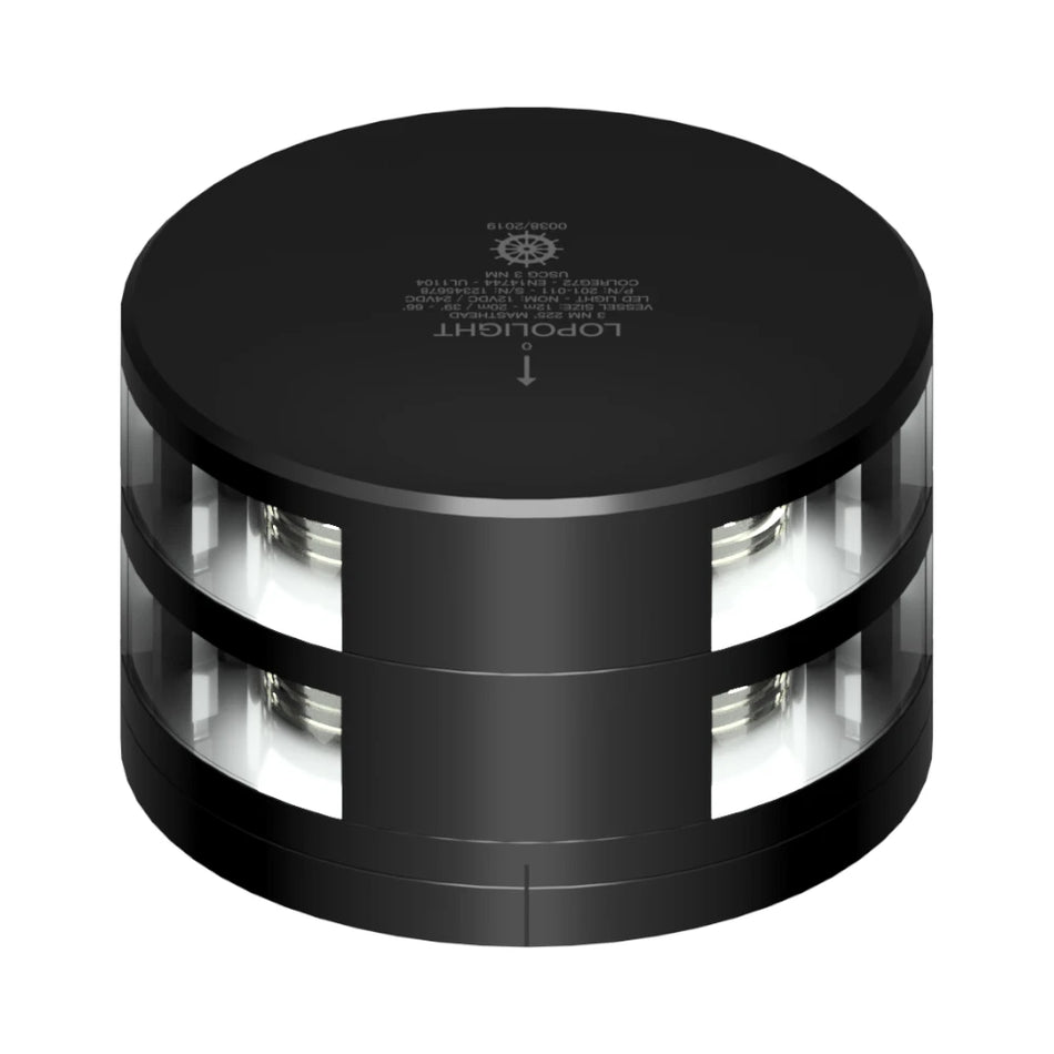 Lopolight 201-011 Masthead Light, 3nm, Horizontal Mount, FB Flat Base — Quality Boat Parts