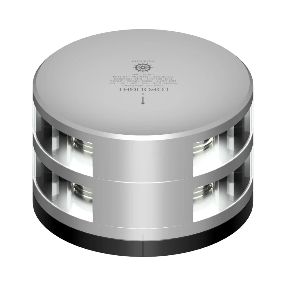 Lopolight 201-011 Masthead Light, 3nm, Horizontal Mount, FB Flat Base — Quality Boat Parts