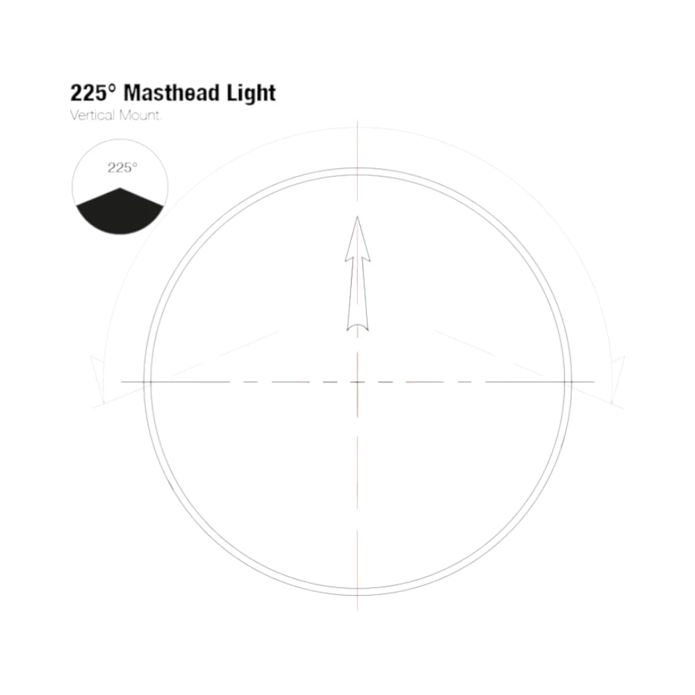 Lopolight 201-011 Masthead Light, 3nm, Horizontal Mount, FB Flat Base — Quality Boat Parts