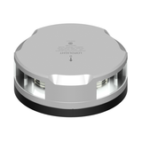 Lopolight 201-021 Masthead/Stern/Anchor LED Navigation Light, For 12-20m Vessels, 3NM, 225° Masthead/135° Stern/360° Anchor, White Light, Horizontal Mount, 10-32VDC, IP68, Flat Base, 6m Cable — Quality Boat Parts