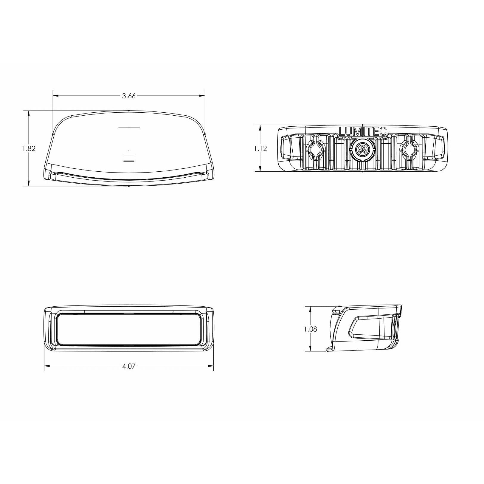 Lumitec Contour Drop-In LED Navigation Light, USCG 2NM, 10-30V DC, ABYC C-5 — Quality Boat Parts