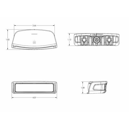 Lumitec Contour Drop-In LED Navigation Light, USCG 2NM, 10-30V DC, ABYC C-5 — Quality Boat Parts