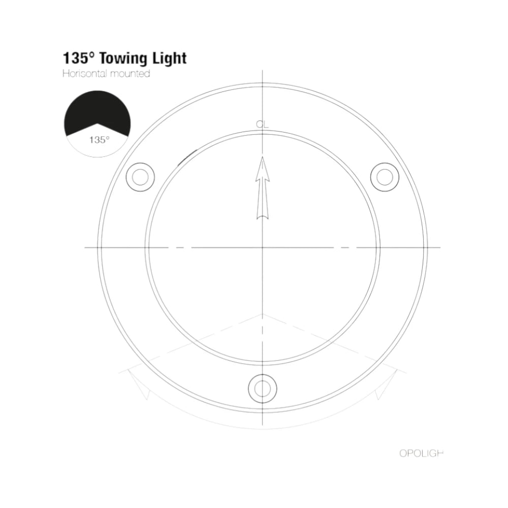 Lopolight 301-005 PRO LED Stern Light, 2nm, Horizontal Mount, IP68 — Quality Boat Parts