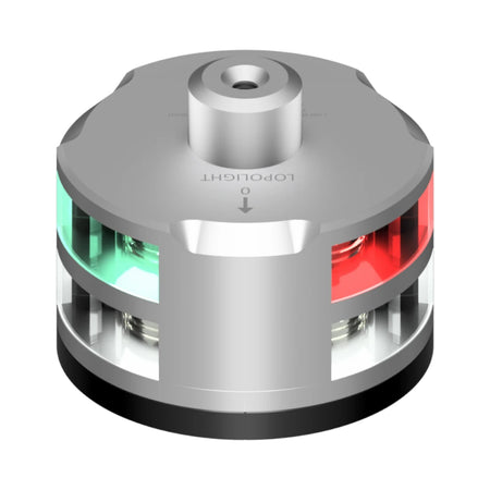 Lopolight Tri-Color/Anchor Navigation Light, Illuminated Windex Mount, 1NM, 10-32VDC, IP68, FB Flat Base — Quality Boat Parts