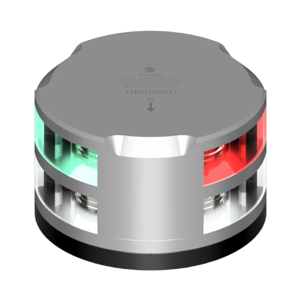 Lopolight Tri-Color Anchor Light, 1NM, FB Base, 22m Cable, IP68 — Quality Boat Parts