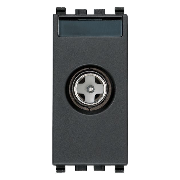 Vimar Eikon TV-RD-SAT Coaxial Socket Outlet, 5-2400 MHz, Male Connector — Quality Boat Parts