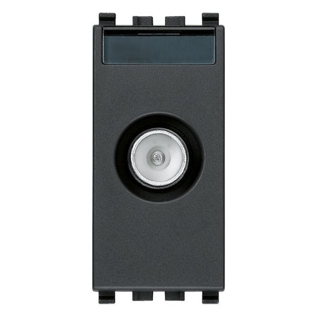 Vimar Eikon TV-RD-SAT Coaxial Socket Outlet, 5-2400 MHz, Male Connector — Quality Boat Parts