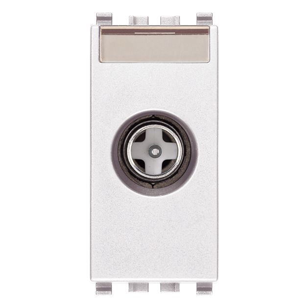 Vimar Eikon TV-RD-SAT Coaxial Socket Outlet, 5-2400 MHz, Male Connector — Quality Boat Parts