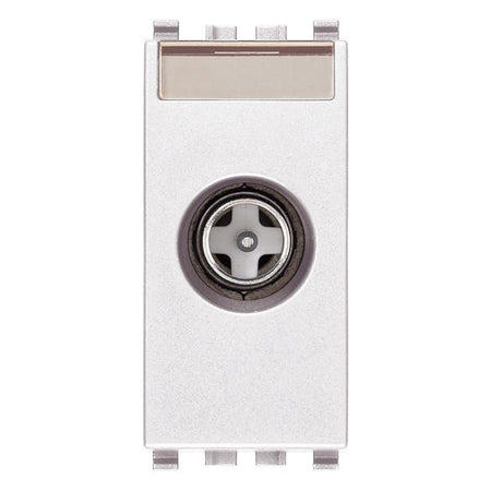 Vimar Eikon TV-RD-SAT Coaxial Socket Outlet, 5-2400 MHz, Male Connector — Quality Boat Parts