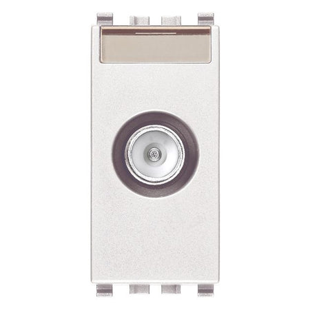 Vimar Eikon TV-RD-SAT Coaxial Socket Outlet, 5-2400 MHz, Male Connector — Quality Boat Parts