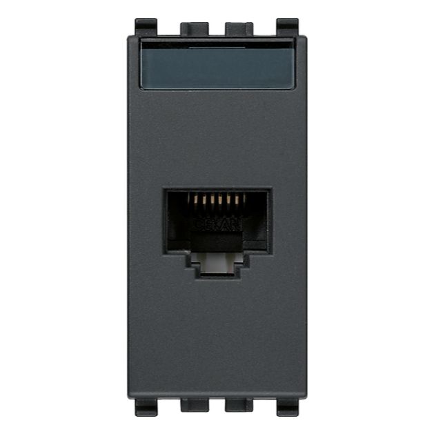 Vimar EIKON RJ45 Cat5e UTP Socket Outlet, T568A/B Universal Wiring, 8-Contact — Quality Boat Parts