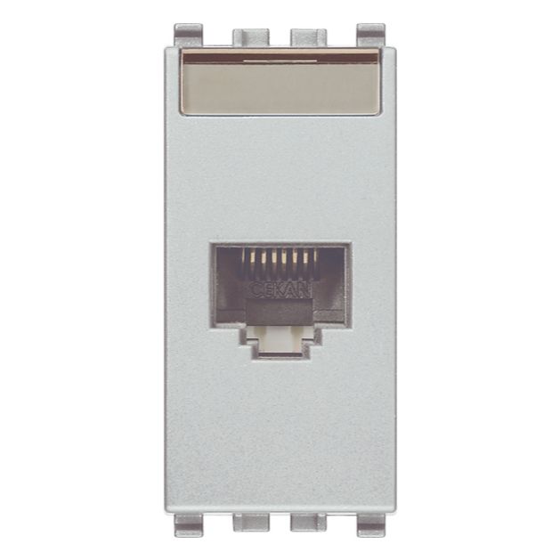 Vimar EIKON RJ45 Cat5e UTP Socket Outlet, T568A/B Universal Wiring, 8-Contact — Quality Boat Parts