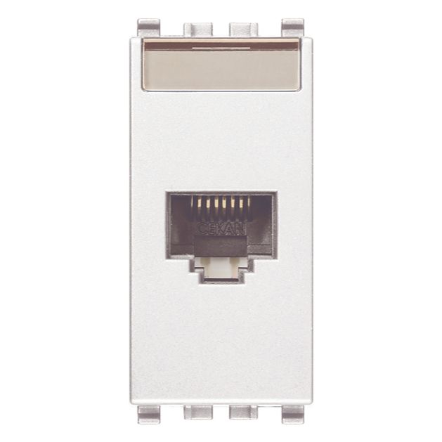 Vimar EIKON RJ45 Cat5e UTP Socket Outlet, T568A/B Universal Wiring, 8-Contact — Quality Boat Parts