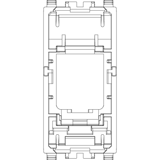 Vimar EIKON RJ45 Cat5e UTP Socket Outlet, T568A/B Universal Wiring, 8-Contact — Quality Boat Parts