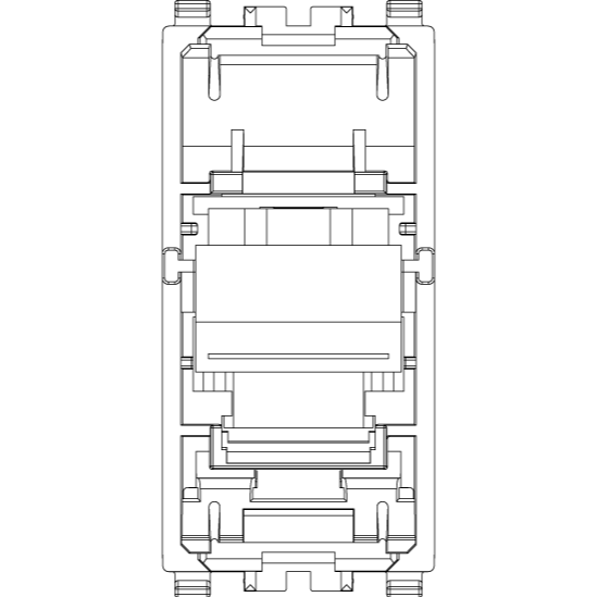 Vimar EIKON RJ45 Cat5e UTP Socket Outlet, T568A/B Universal Wiring, 8-Contact — Quality Boat Parts