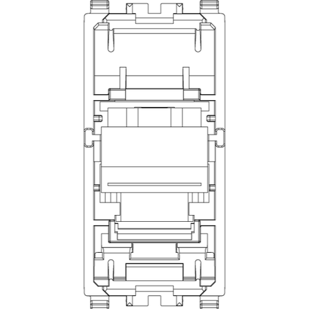 Vimar EIKON RJ45 Cat5e UTP Socket Outlet, T568A/B Universal Wiring, 8-Contact — Quality Boat Parts