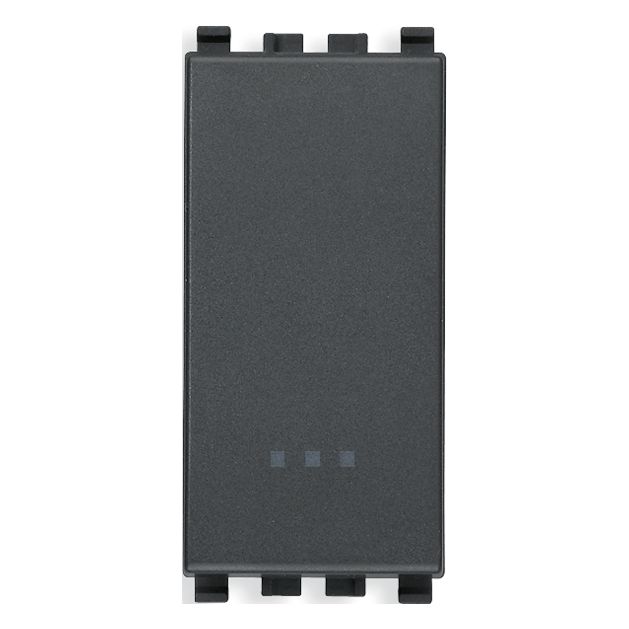 Vimar Eikon 1-Way Switch, 10AX 250V, Screwless Terminals, Replaceable Lightable Button — Quality Boat Parts