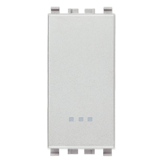Vimar Eikon 1-Way Switch, 10AX 250V, Screwless Terminals, Replaceable Lightable Button — Quality Boat Parts