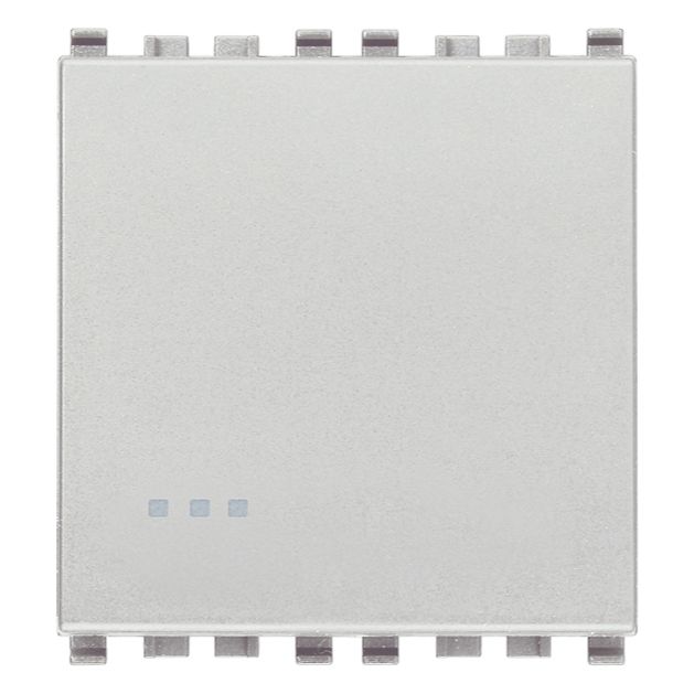 Vimar Eikon 1-Way Switch, 10AX 250V, Screwless Terminals, Replaceable Lightable Button — Quality Boat Parts