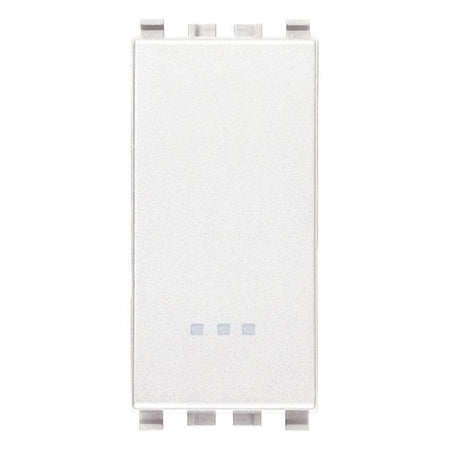 Vimar Eikon 1-Way Switch, 10AX 250V, Screwless Terminals, Replaceable Lightable Button — Quality Boat Parts