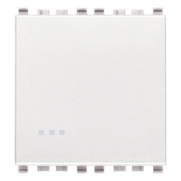 Vimar Eikon 1-Way Switch, 10AX 250V, Screwless Terminals, Replaceable Lightable Button — Quality Boat Parts
