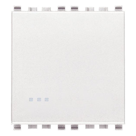 Vimar Eikon 1-Way Switch, 10AX 250V, Screwless Terminals, Replaceable Lightable Button — Quality Boat Parts
