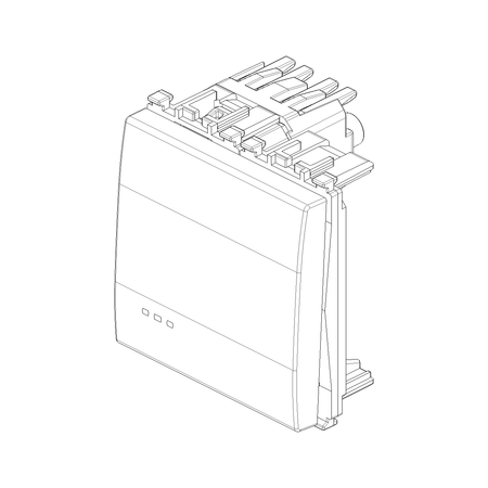 Vimar Eikon 1-Way Switch, 10AX 250V, Screwless Terminals, Replaceable Lightable Button — Quality Boat Parts