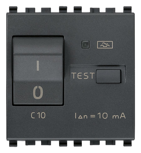 Vimar Eikon RCBO Circuit Breaker, 1P+N, 120-230V, 50/60 Hz, Type A RCD, IP40, 2 Modules — Quality Boat Parts