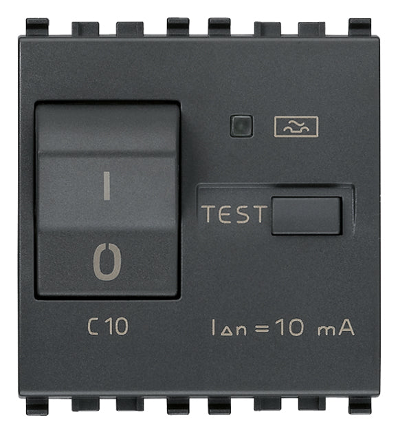 Vimar Eikon RCBO Circuit Breaker, 1P+N, 120-230V, 50/60 Hz, Type A RCD, IP40, 2 Modules — Quality Boat Parts