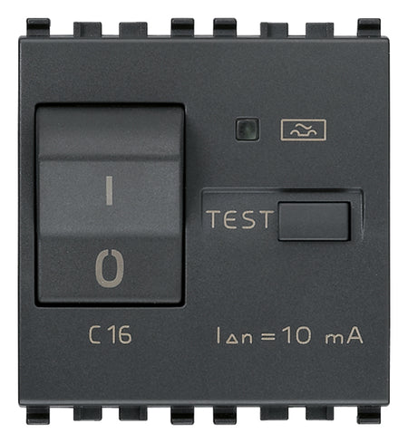 Vimar Eikon RCBO Circuit Breaker, 1P+N, 120-230V, 50/60 Hz, Type A RCD, IP40, 2 Modules — Quality Boat Parts