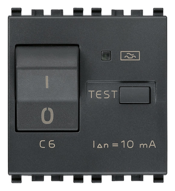 Vimar Eikon RCBO Circuit Breaker, 1P+N, 120-230V, 50/60 Hz, Type A RCD, IP40, 2 Modules — Quality Boat Parts