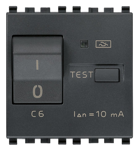 Vimar Eikon RCBO Circuit Breaker, 1P+N, 120-230V, 50/60 Hz, Type A RCD, IP40, 2 Modules — Quality Boat Parts