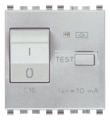 Vimar Eikon RCBO Circuit Breaker, 1P+N, 120-230V, 50/60 Hz, Type A RCD, IP40, 2 Modules — Quality Boat Parts