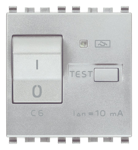 Vimar Eikon RCBO Circuit Breaker, 1P+N, 120-230V, 50/60 Hz, Type A RCD, IP40, 2 Modules — Quality Boat Parts