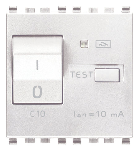 Vimar Eikon RCBO Circuit Breaker, 1P+N, 120-230V, 50/60 Hz, Type A RCD, IP40, 2 Modules — Quality Boat Parts