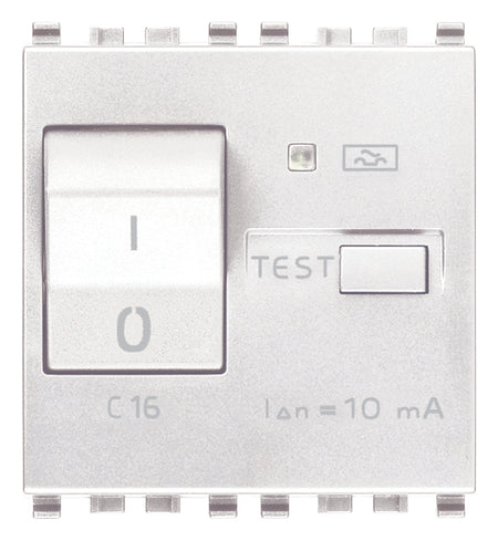 Vimar Eikon RCBO Circuit Breaker, 1P+N, 120-230V, 50/60 Hz, Type A RCD, IP40, 2 Modules — Quality Boat Parts