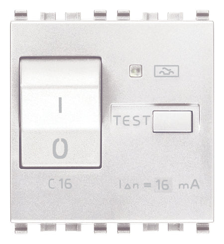 Vimar Eikon RCBO Circuit Breaker, 1P+N, 120-230V, 50/60 Hz, Type A RCD, IP40, 2 Modules — Quality Boat Parts