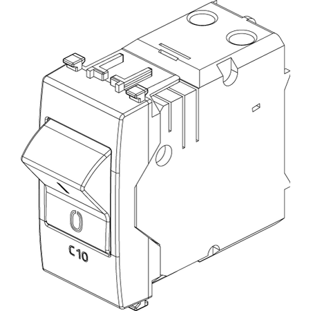 Vimar Eikon Miniature Circuit Breaker, 1P+N, C Curve, 120-230V AC, 50-60 Hz, IP40, 1 Module — Quality Boat Parts
