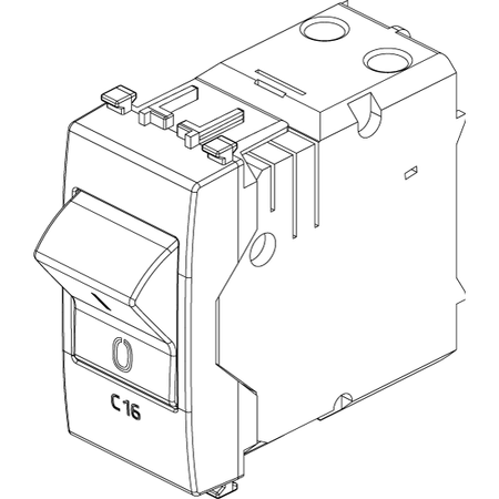 Vimar Eikon Miniature Circuit Breaker, 1P+N, C Curve, 120-230V AC, 50-60 Hz, IP40, 1 Module — Quality Boat Parts