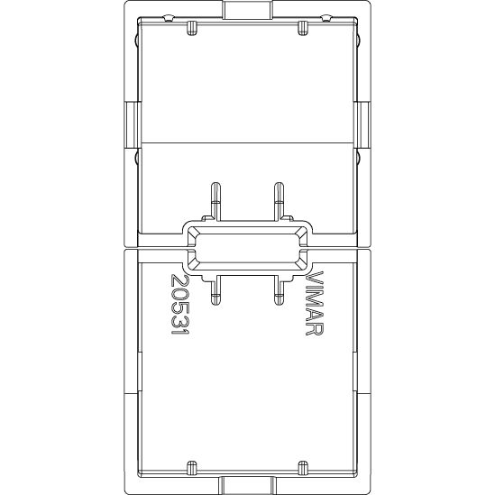 Vimar Eikon Interchangeable 1-Module Button, Thermoplastic — Quality Boat Parts