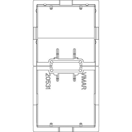 Vimar Eikon Interchangeable 1-Module Button, Thermoplastic — Quality Boat Parts