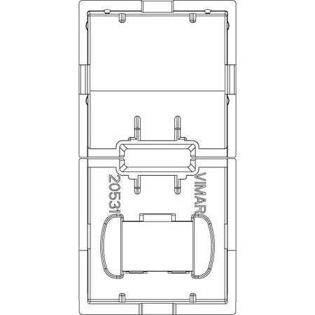 Vimar Eikon Interchangeable 1-Module Button, Thermoplastic — Quality Boat Parts