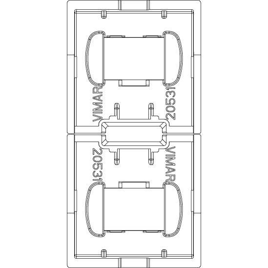 Vimar Eikon Interchangeable 1-Module Button, Thermoplastic — Quality Boat Parts