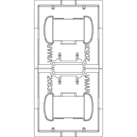 Vimar Eikon Interchangeable 1-Module Button, Thermoplastic — Quality Boat Parts