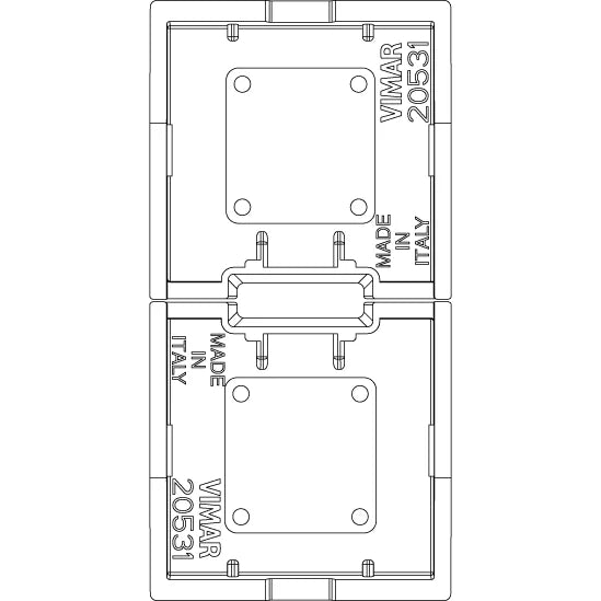 Vimar Eikon Interchangeable 1-Module Button, Thermoplastic — Quality Boat Parts
