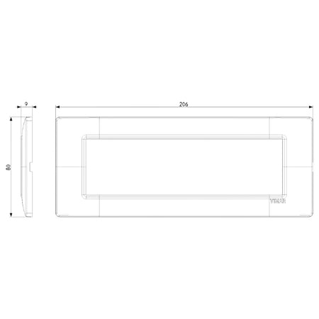 Vimar Plana 7-Module Cover Plate — Quality Boat Parts