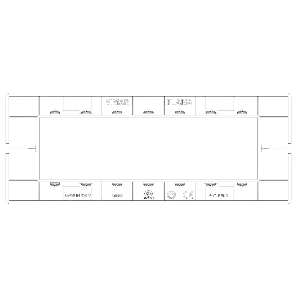 Vimar Plana 7-Module Cover Plate — Quality Boat Parts