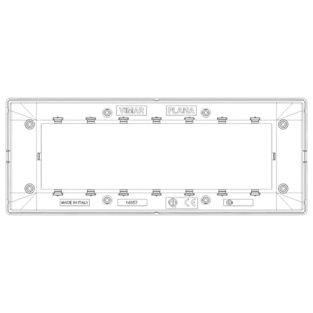 Vimar Plana 7-Module Cover Plate — Quality Boat Parts